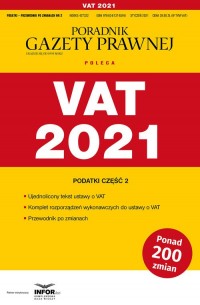 Vat 2021. Podatki-Przewodnik po - okładka książki