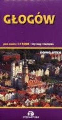 Głogów plan miasta 1:10 000 - okładka książki
