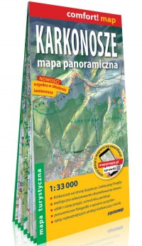 Karkonosze Mapa panoramiczna laminowana - okładka książki