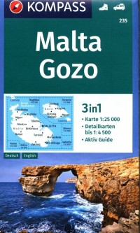 Malta Gozo 3in1 mapa turystyczna - okładka książki