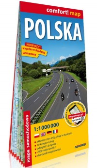 Polska laminowana mapa samochodowa - okładka książki