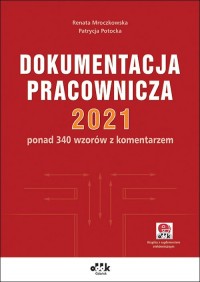 Dokumentacja pracownicza 2021 - okładka książki