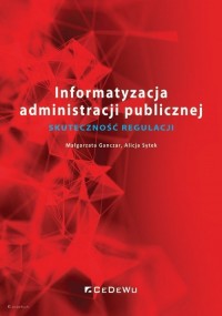 Informatyzacja administracji publicznej. - okładka książki