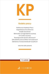 KP. Kodeks pracy oraz ustawy towarzyszące - okładka książki