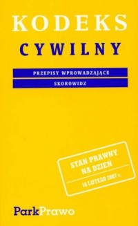 Kodeks cywilny 2007. Przepisy wprowadzające. - okładka książki