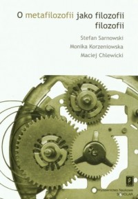 O metafilozofii jako filozofii - okładka książki