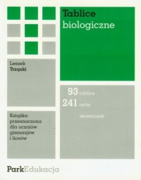 Tablice biologiczne. Książka przeznaczona - okładka podręcznika