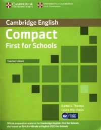 Compact First for Schools Teachers - okładka podręcznika