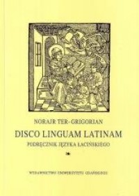 Disco linguam latinam. Podręcznik - okładka podręcznika