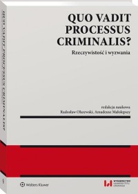 Quo vadit processus criminalis? - okładka książki