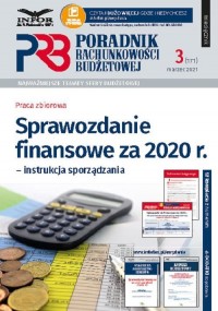 Sprawozdanie finansowe za 2020 - okładka książki