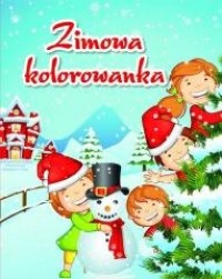 Zimowa kolorowanka - okładka książki