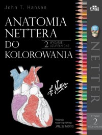 Anatomia Nettera do kolorowania - okładka książki