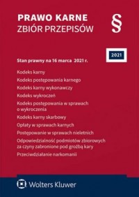 Prawo karne. Zbiór przepisów - okładka książki