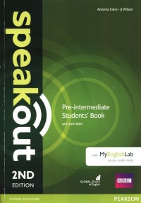 Speakout 2ed Pre-Intermediate SB+DVD+MyEngLab - okładka podręcznika