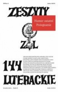 Zeszyty literackie 144 4/2018 - okładka książki