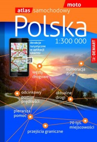 Atlas samochodowy Polski 1: 300 - okładka książki