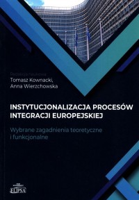 Instytucjonalizacja procesów integracji - okładka książki