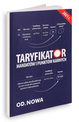 Taryfikator mandatów i punktów - okładka książki