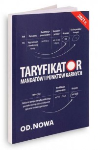 Taryfikator mandatów i punktów - okładka książki
