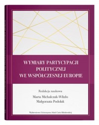Wymiary partycypacji politycznej - okładka książki