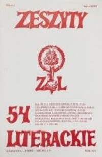 Zeszyty literackie 54 2/1996 - okładka książki
