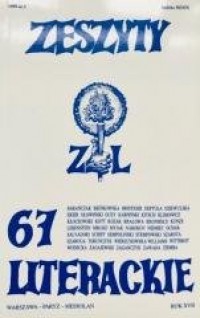 Zeszyty literackie 67 3/1999 - okładka książki