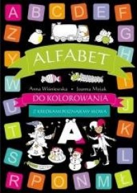 Alfabet do kolorowania - okładka książki