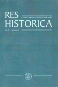 Res Historica. Tom 37 - okładka książki