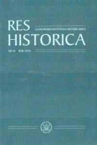 Res Historica. Tom 45 - okładka książki