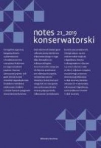 Notes 21_2019 konserwatorski - okładka książki