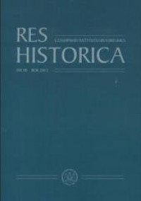 Res Historica. Tom 40 - okładka książki