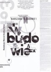 Warszawa w Budowie 1 - okładka książki