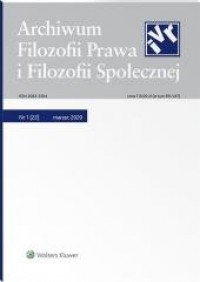 Archiwum Filozofii Prawa i Filozofii - okładka książki