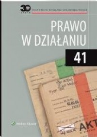 Prawo w działaniu. Tom 41 - okładka książki