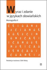 Wyraz i zdanie w językach słowiańskich. - okładka książki