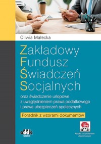 Zakładowy fundusz świadczeń socjalnych - okładka książki