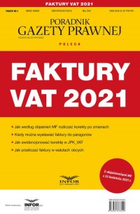 Faktury VAT 2021. Podatki 4/2021 - okładka książki