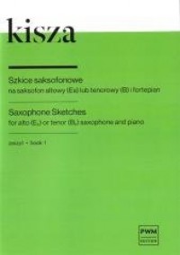 Szkice saksofonowe na saksofon. - okładka książki