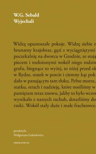 Wyjechali - okładka książki
