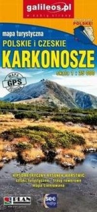 Karkonosze - polsko-czeskie - mapa - okładka książki