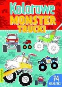 Kolorowe monster trucki  - okładka książki