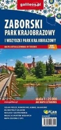 Mapa turyst. - Zaborski Park Krajobrazowy - okładka książki
