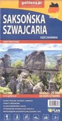 Mapa turystyczna - Saksońska Szwajcaria - okładka książki