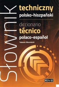 Słownik techniczny polsko-hiszpański - okładka książki