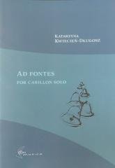 Ad fontes na carillon solo - okładka książki