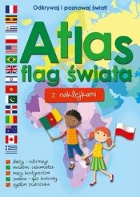 Atlas flag świata z naklejkami - okładka książki