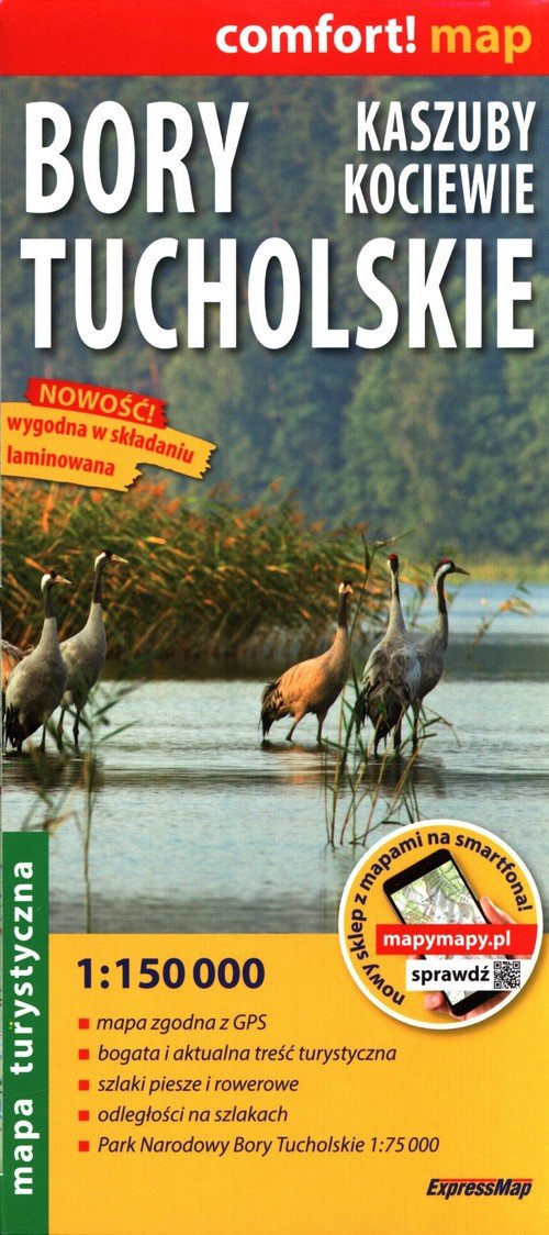 Comfort!map Bory Tucholskie, Kaszuby, - okładka książki