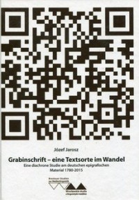 Grabinschrift - eine Textsorte - okładka książki