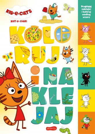 Kot-o-ciaki. Koloruj i naklejaj - okładka książki